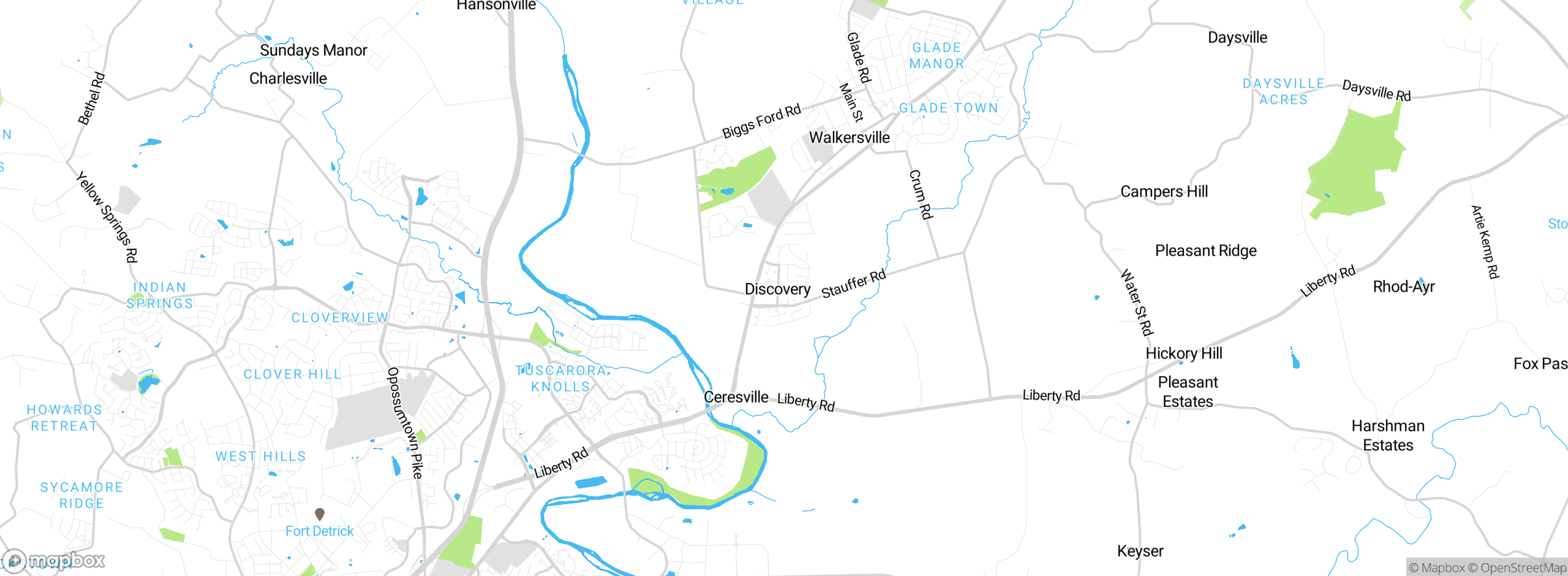 Map showing approximate location