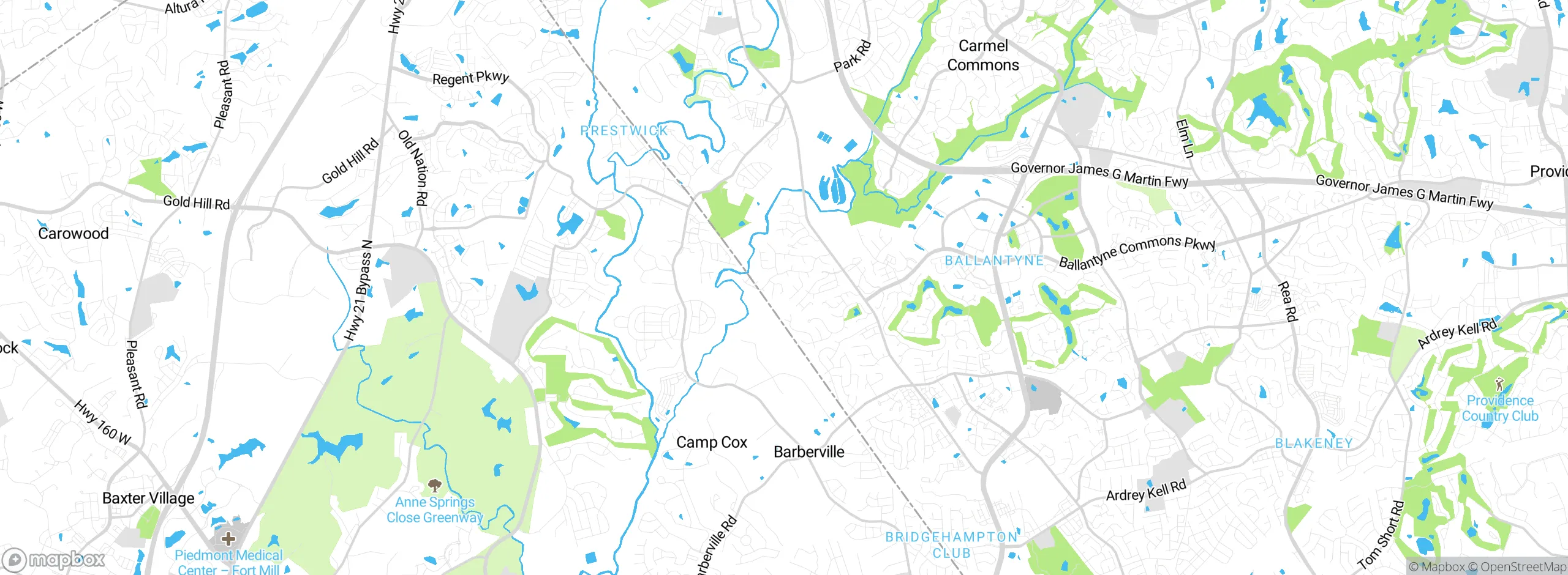 Map showing approximate location