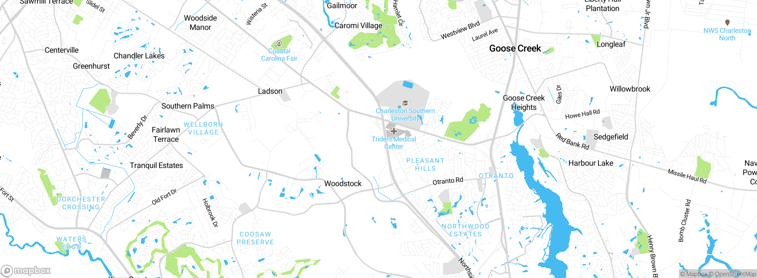 Map showing approximate location