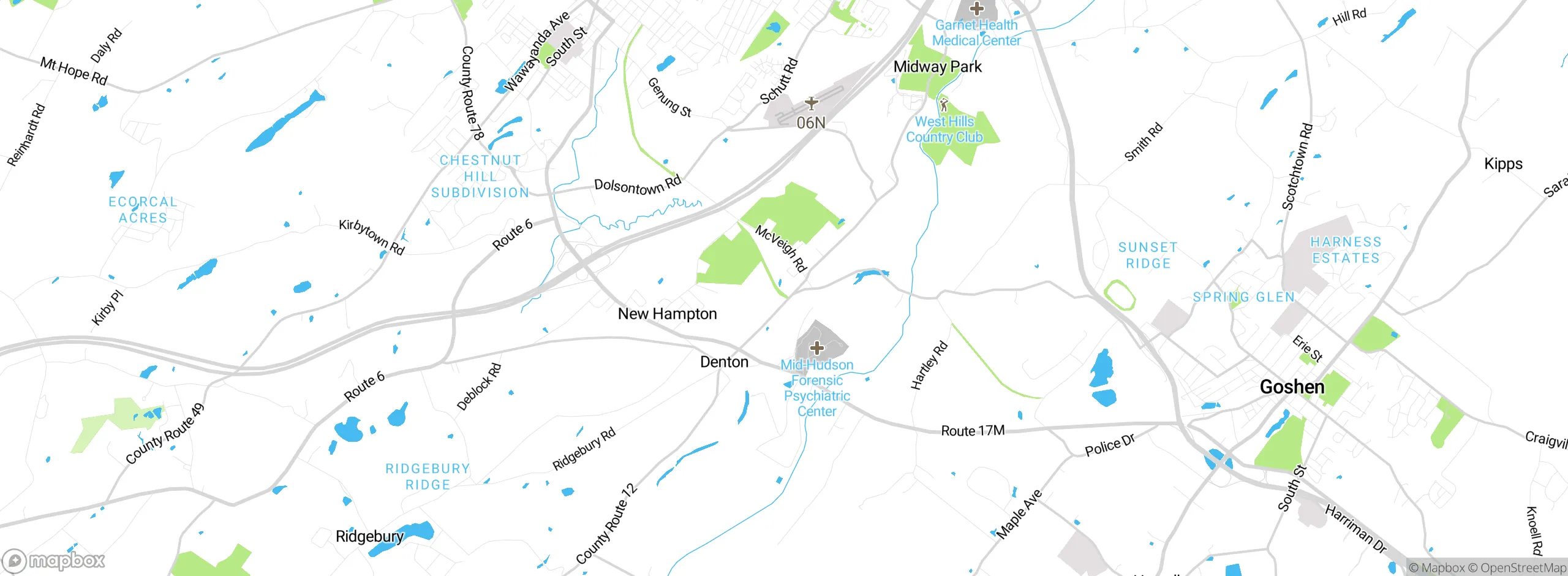 Map showing approximate location