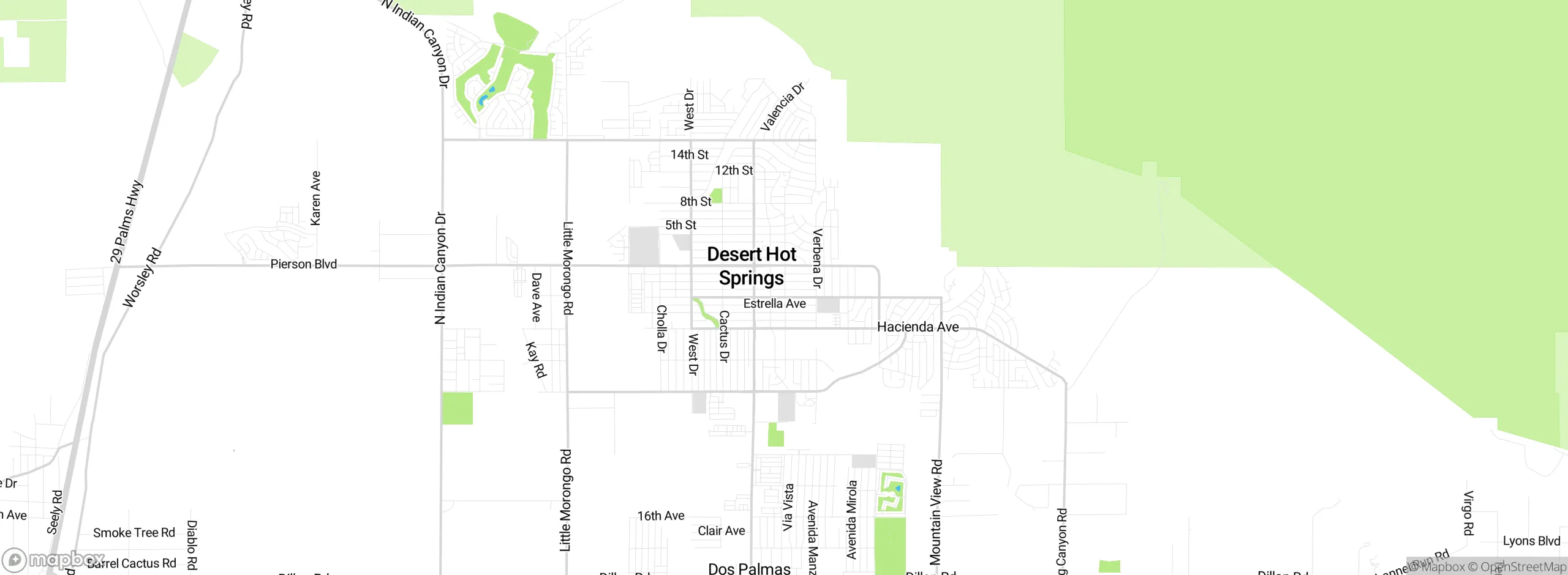 Map showing approximate location