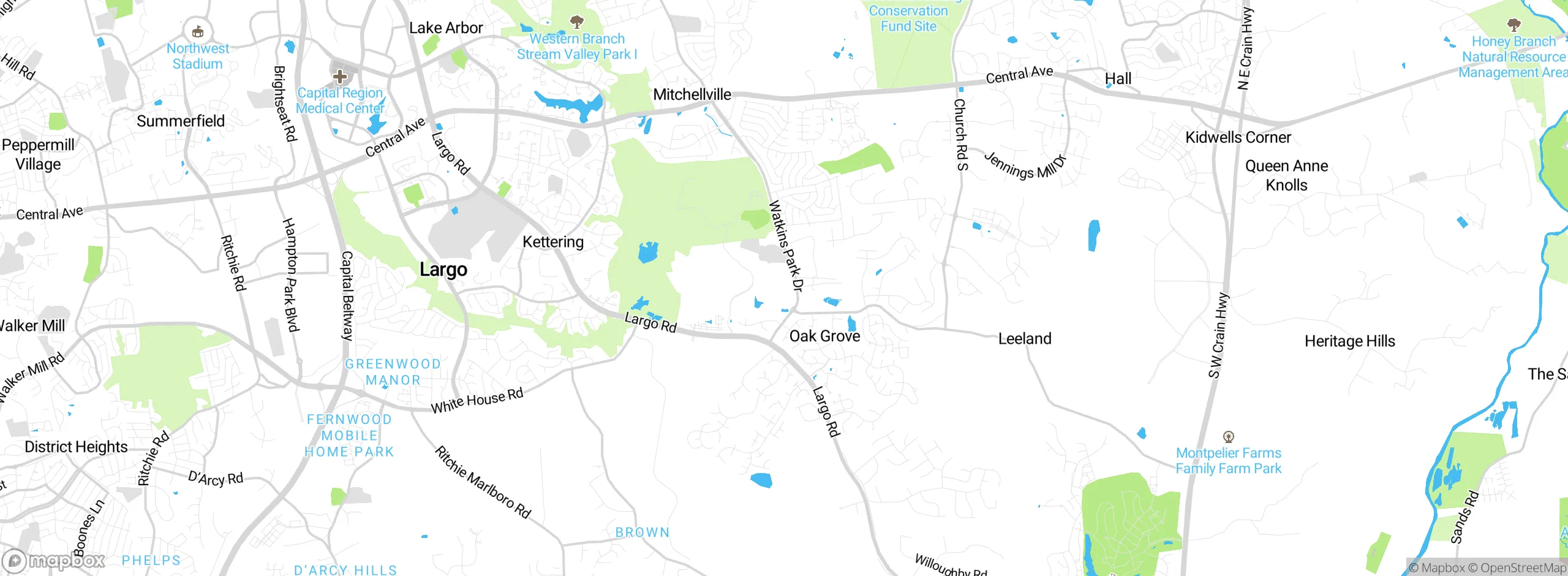 Map showing approximate location