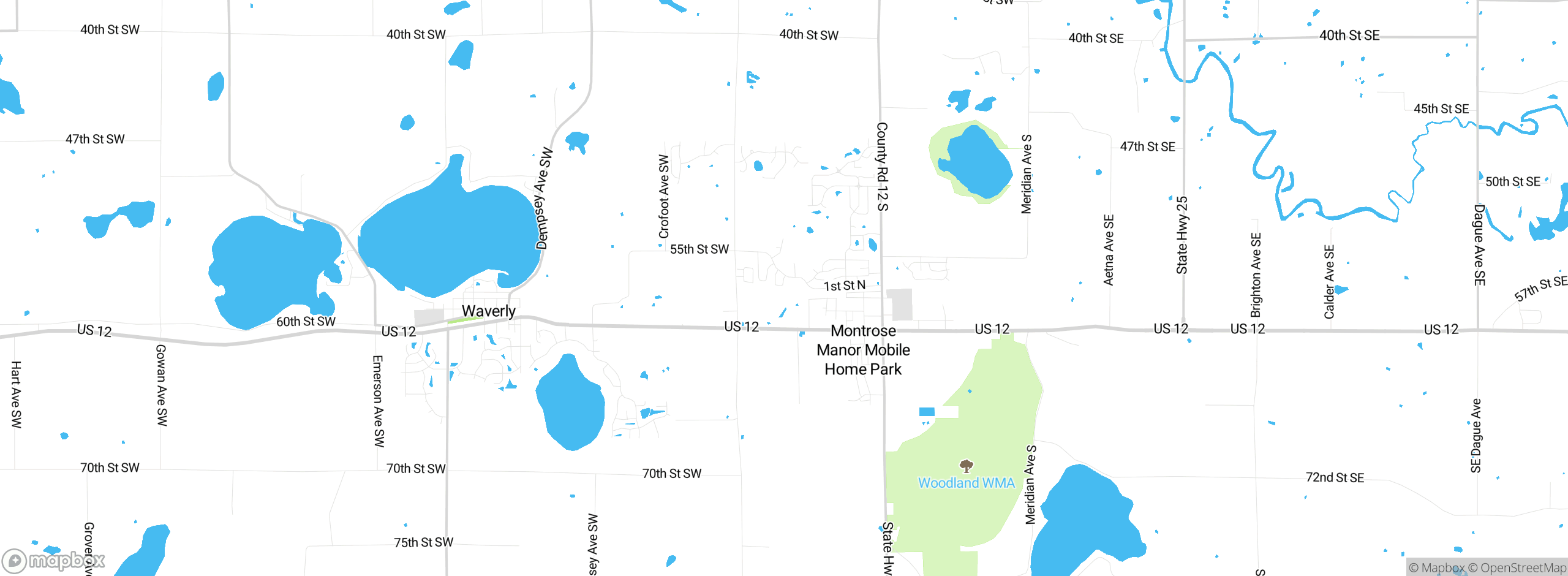 Map showing approximate location