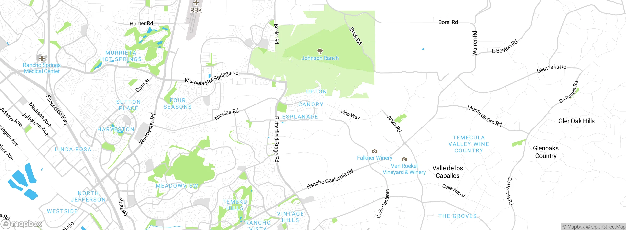 Map showing approximate location