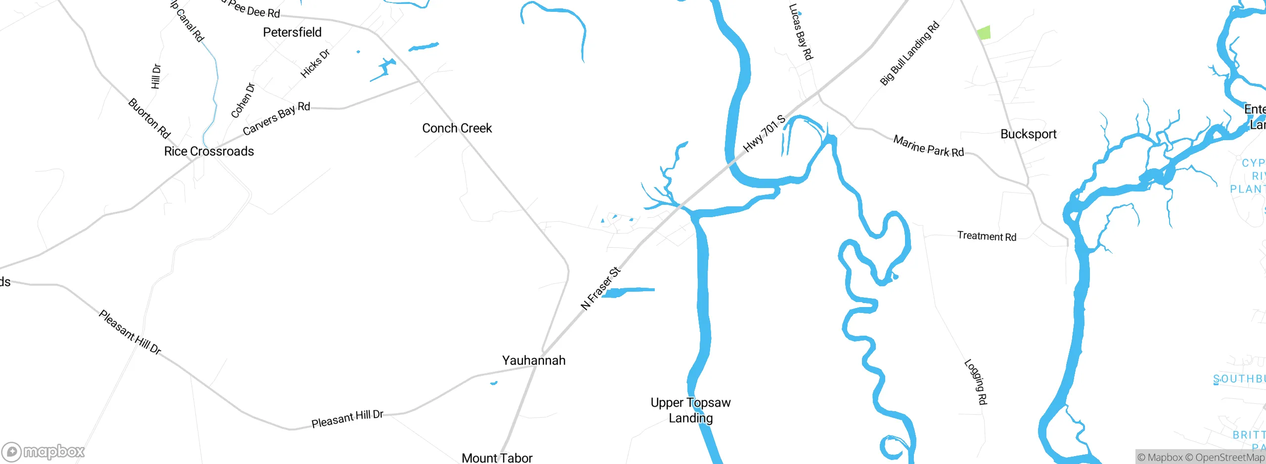 Map showing approximate location