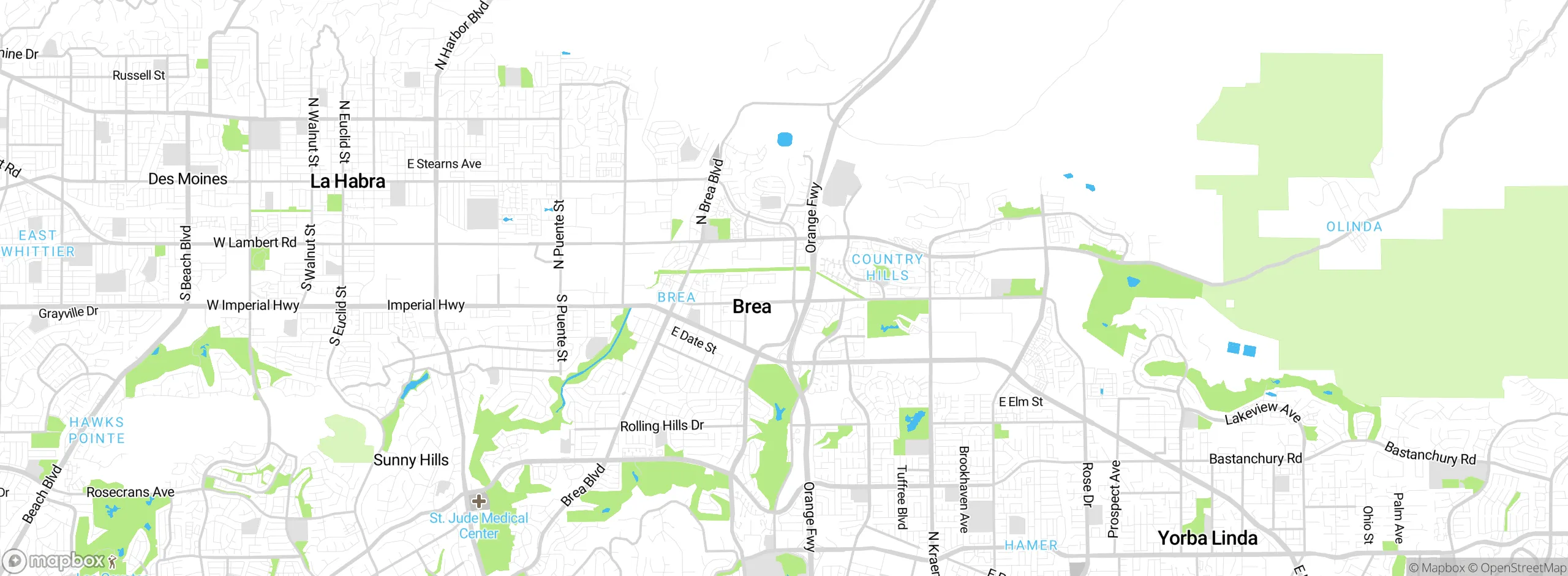 Map showing approximate location