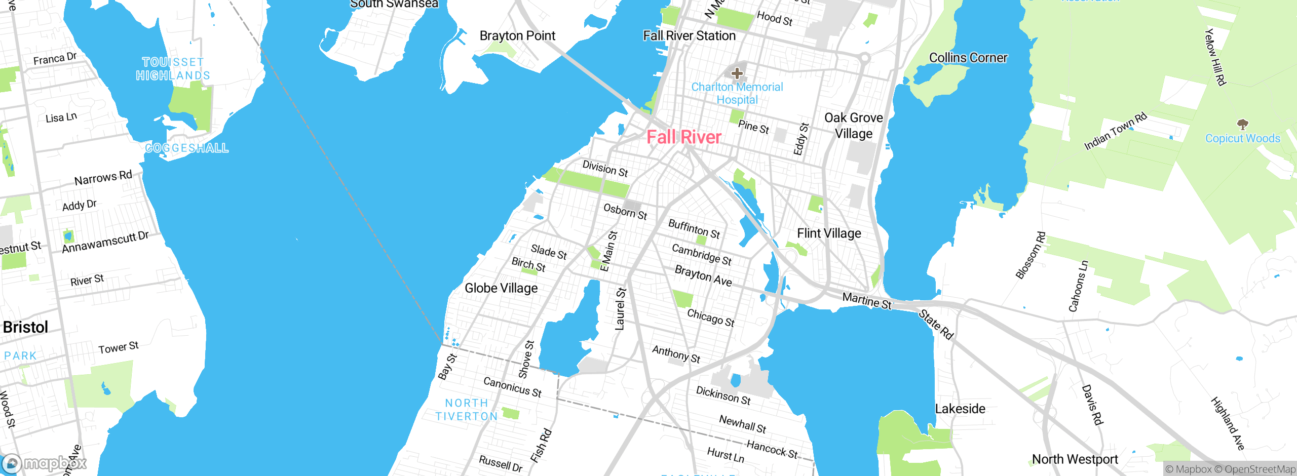 Map showing approximate location