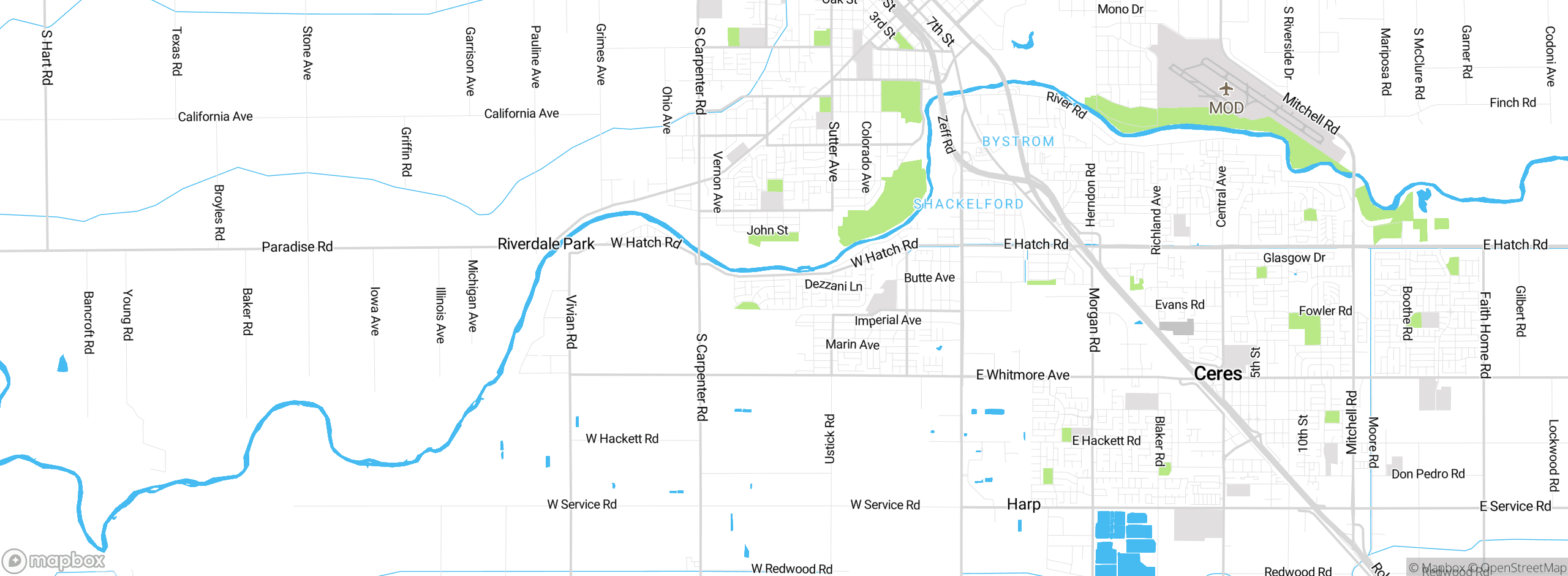 Map showing approximate location