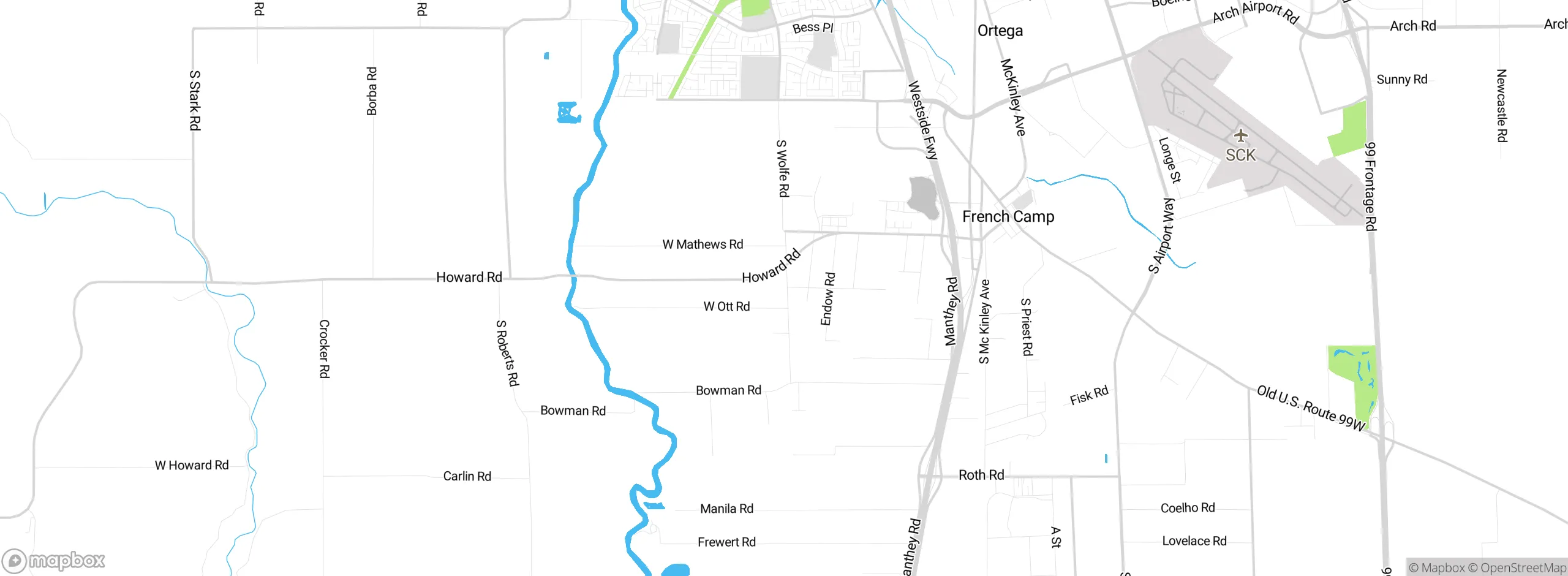 Map showing approximate location