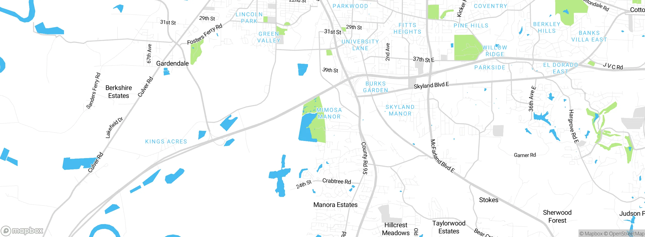 Map showing approximate location