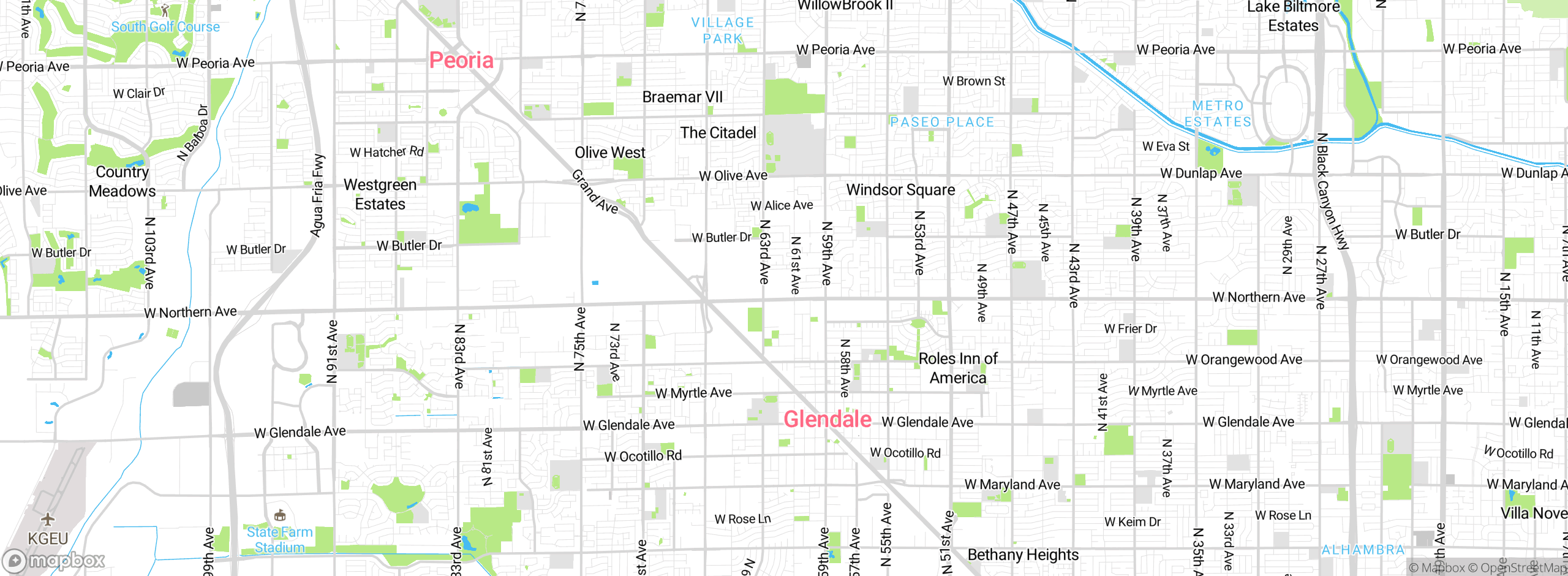 Map showing approximate location