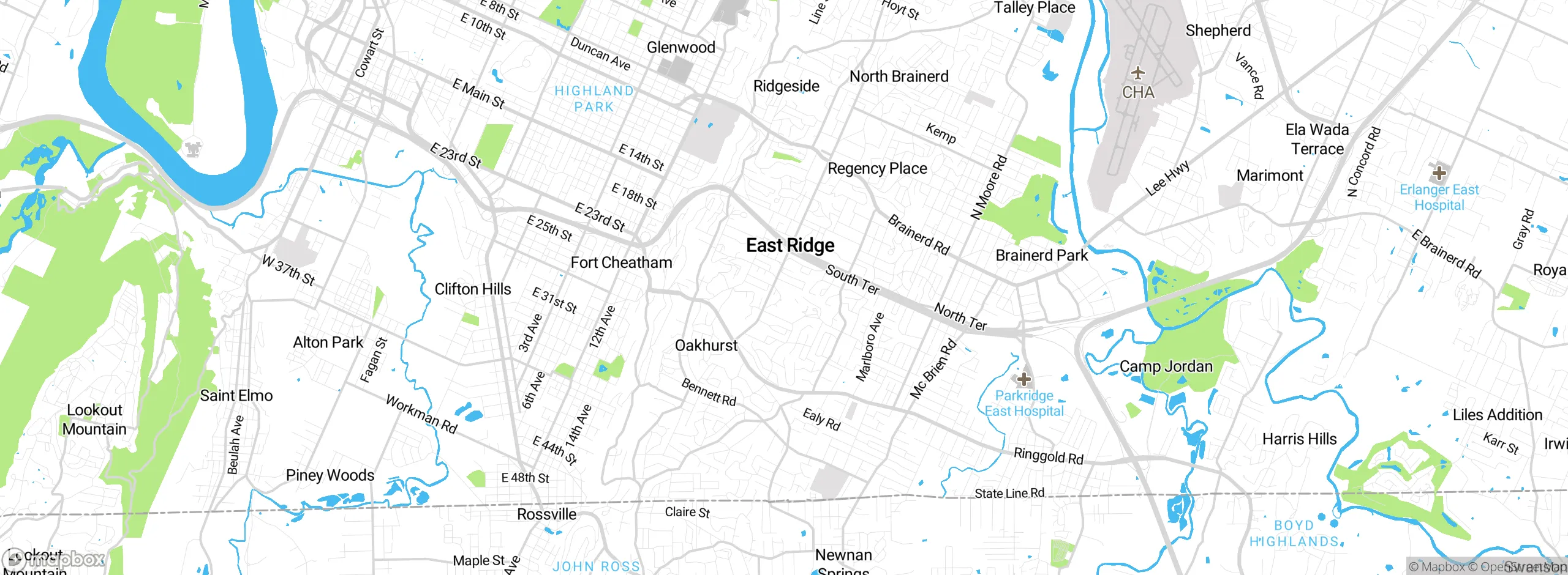 Map showing approximate location