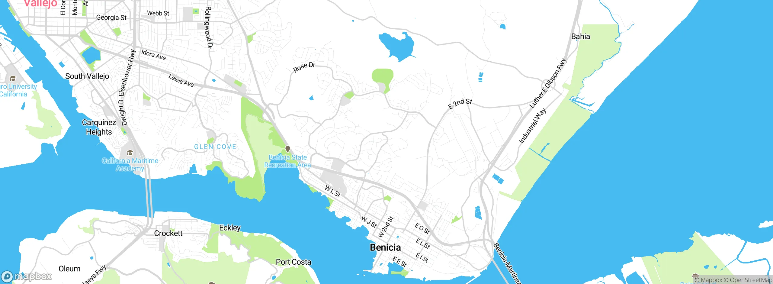 Map showing approximate location