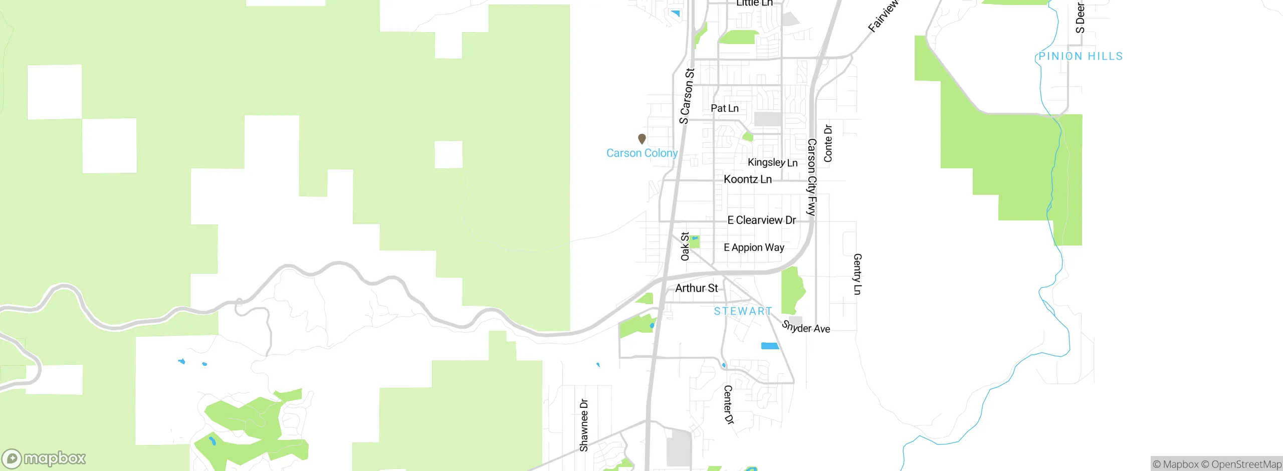 Map showing approximate location