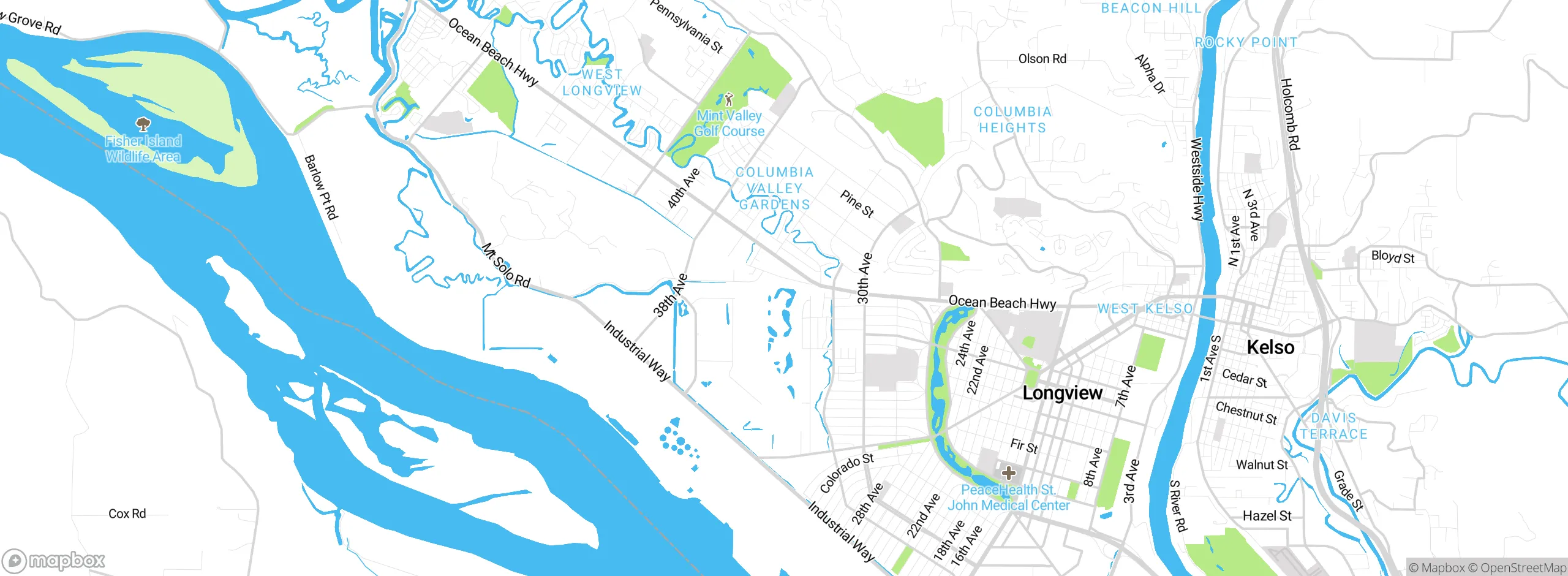 Map showing approximate location