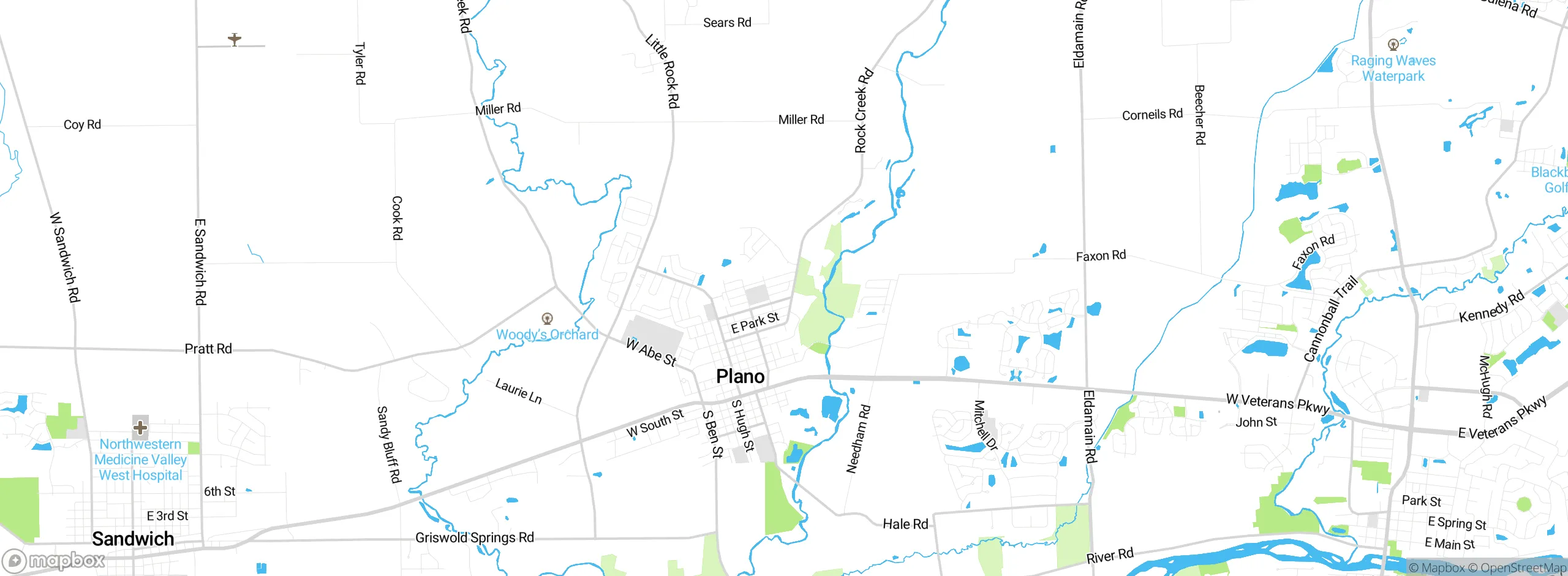 Map showing approximate location