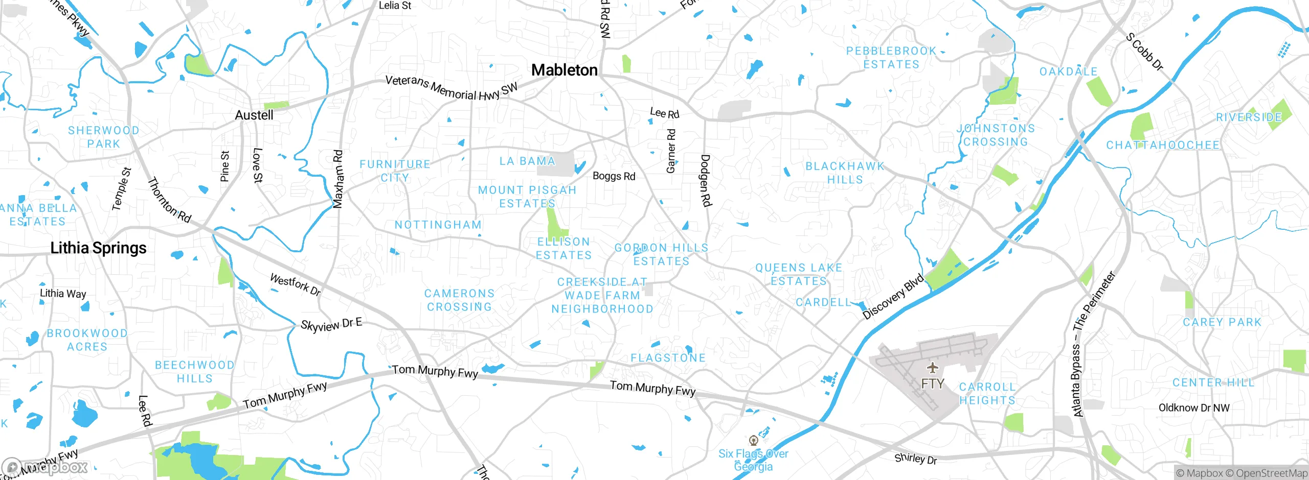 Map showing approximate location