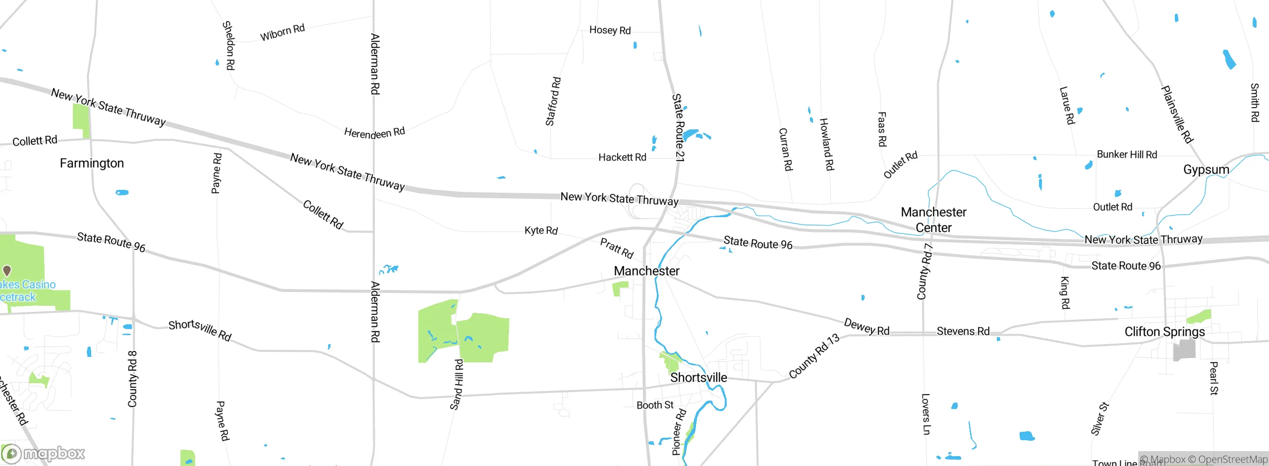 Map showing approximate location
