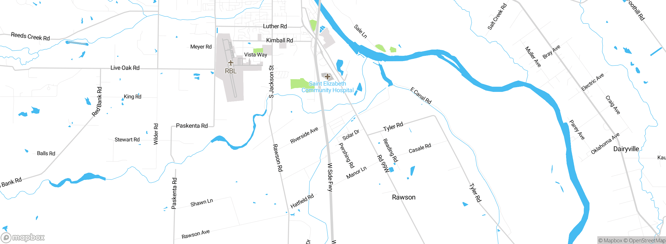 Map showing approximate location