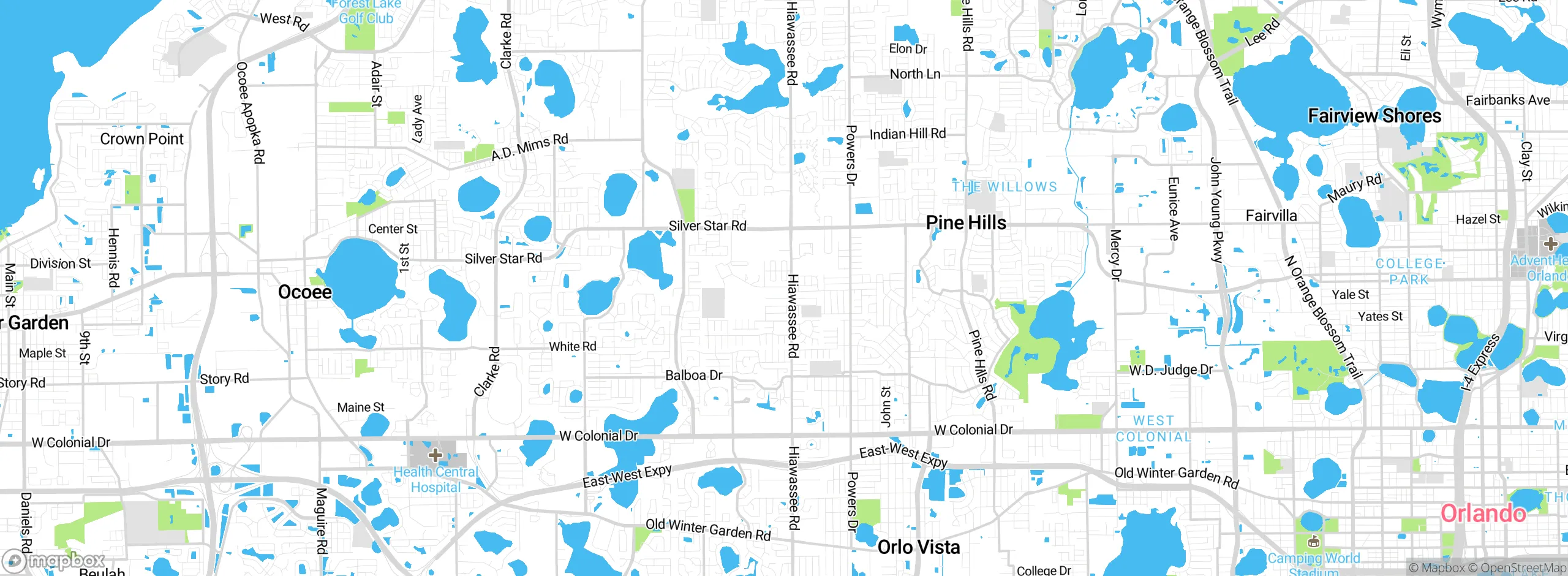 Map showing approximate location