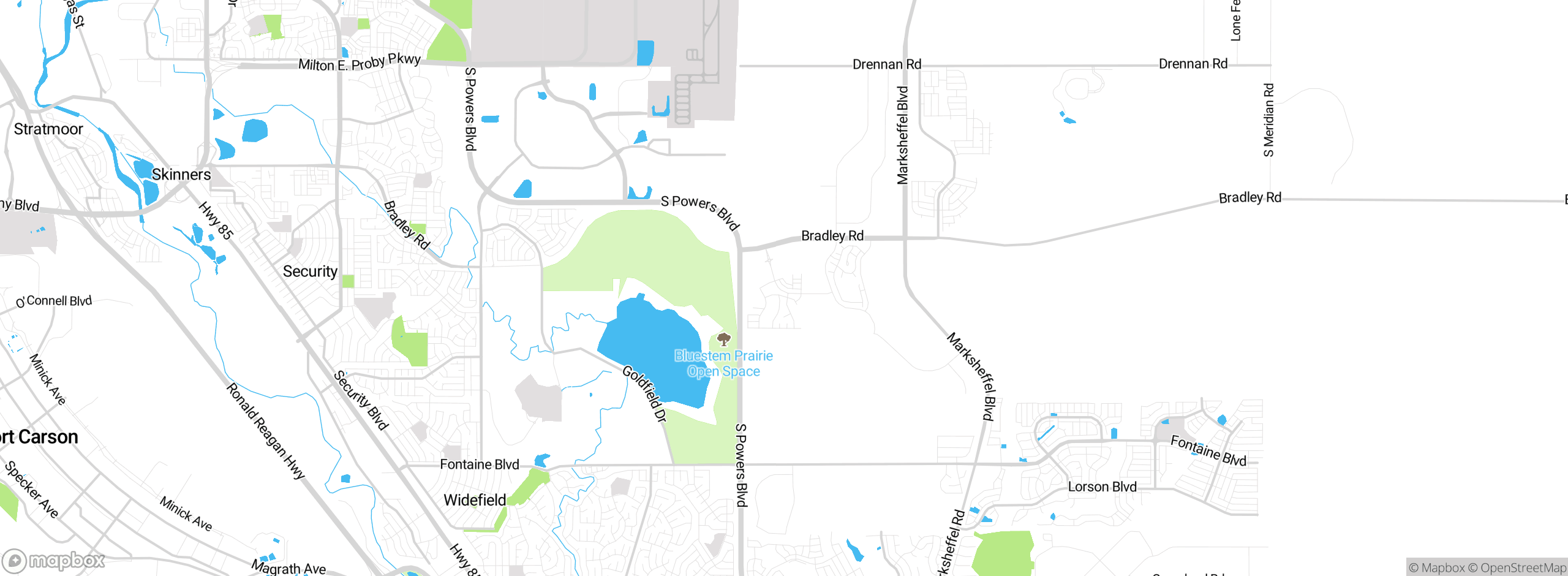 Map showing approximate location