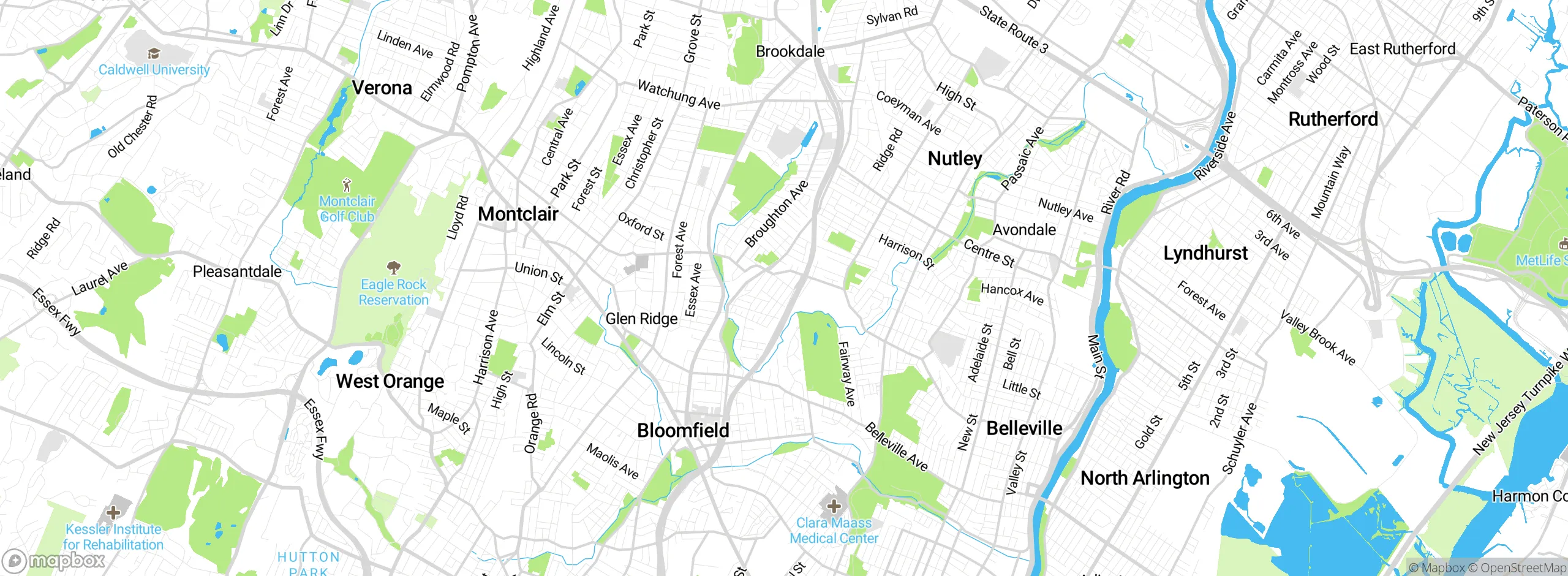Map showing approximate location