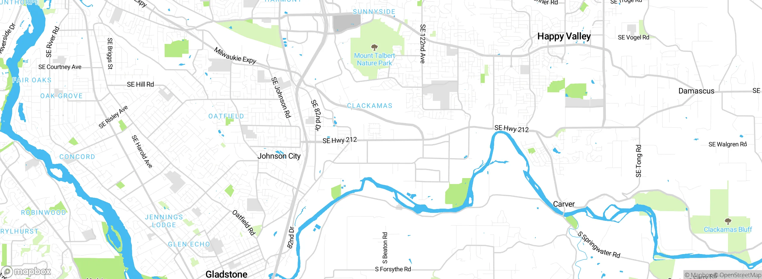 Map showing approximate location