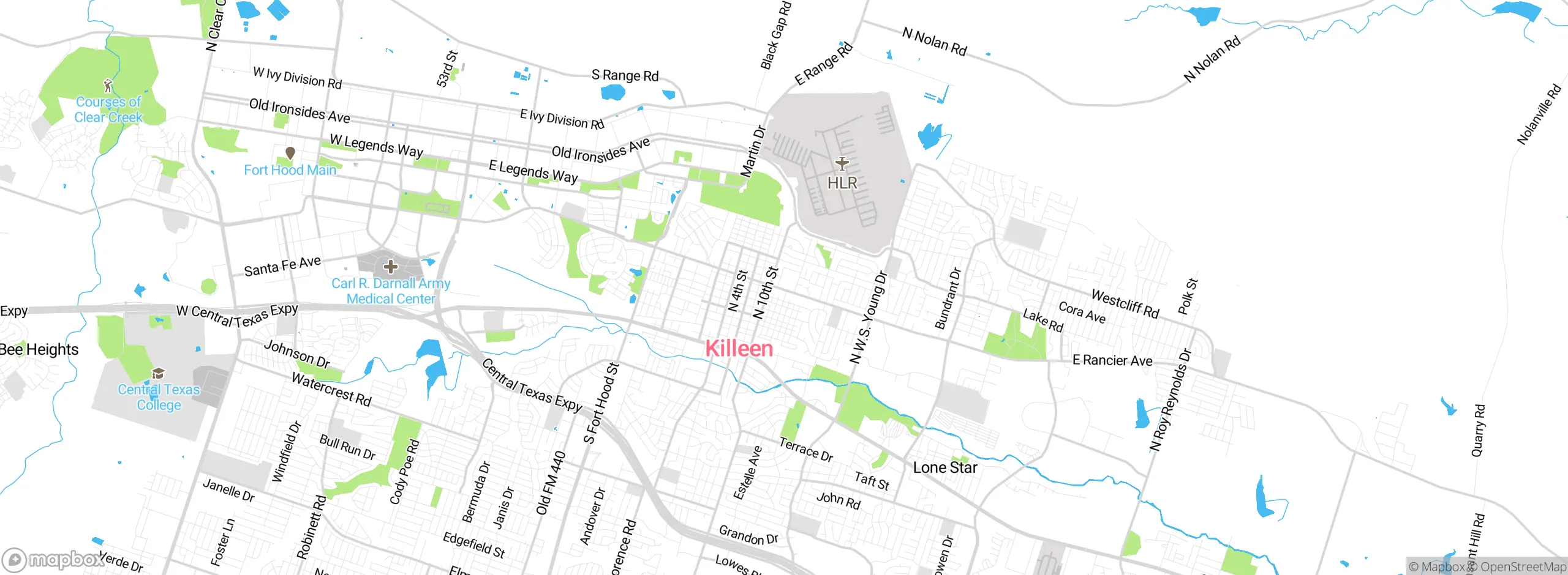 Map showing approximate location