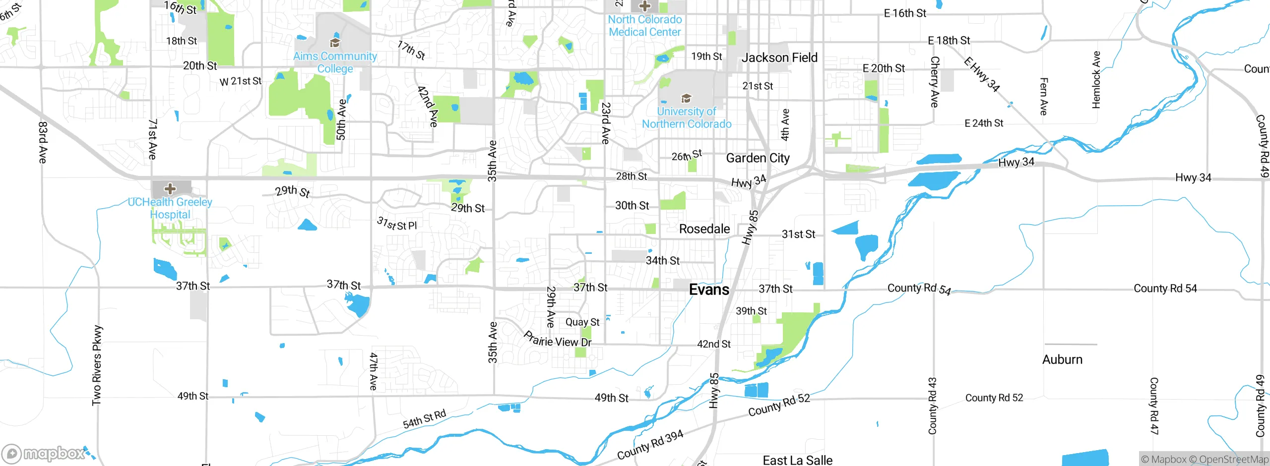 Map showing approximate location