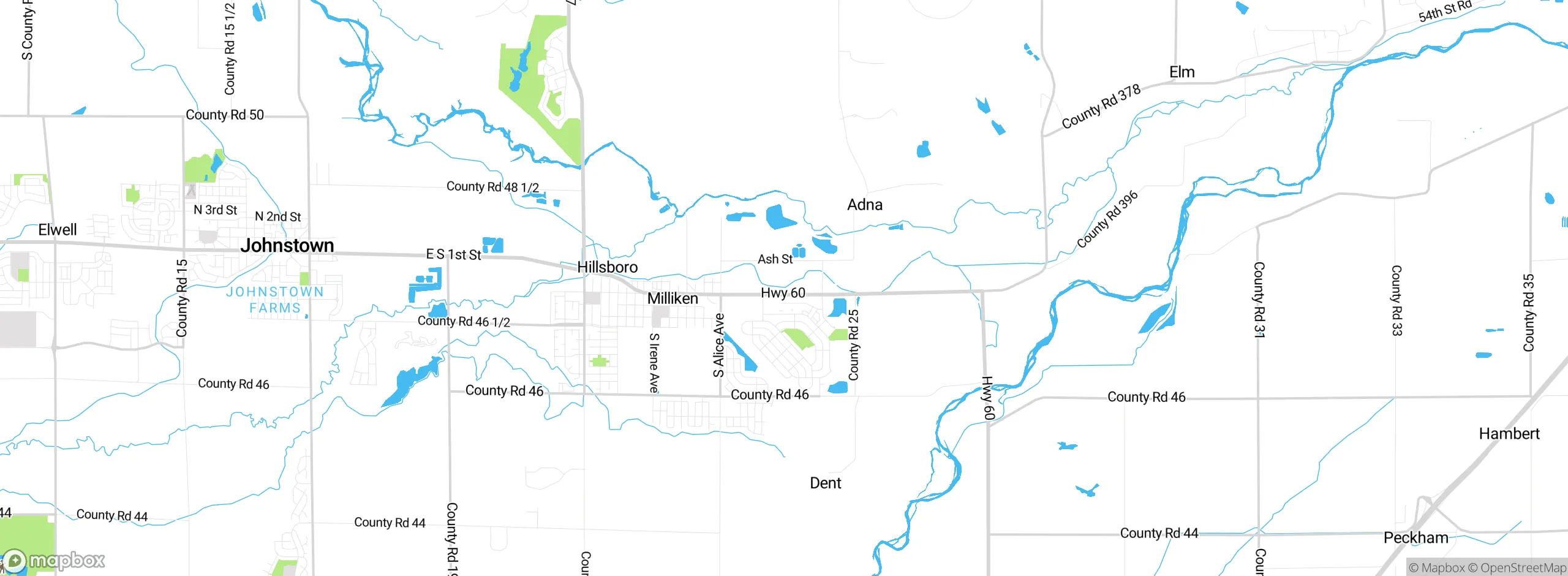 Map showing approximate location