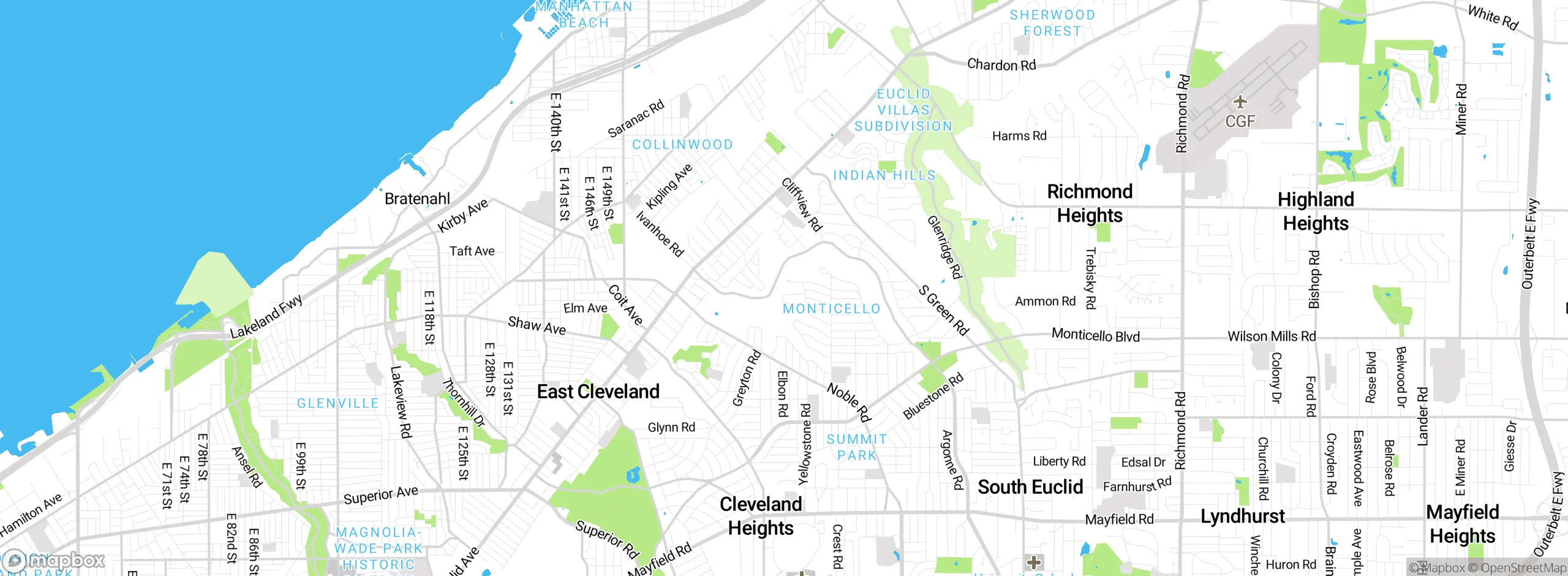 Map showing approximate location
