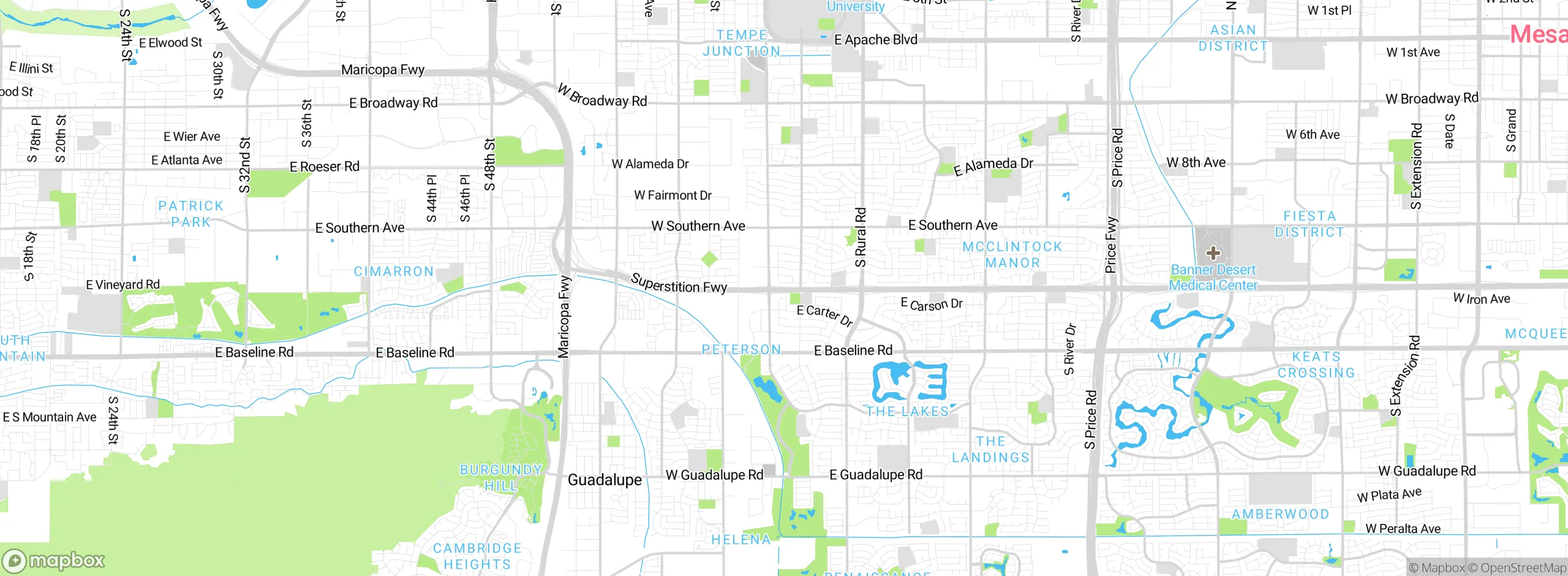 Map showing approximate location