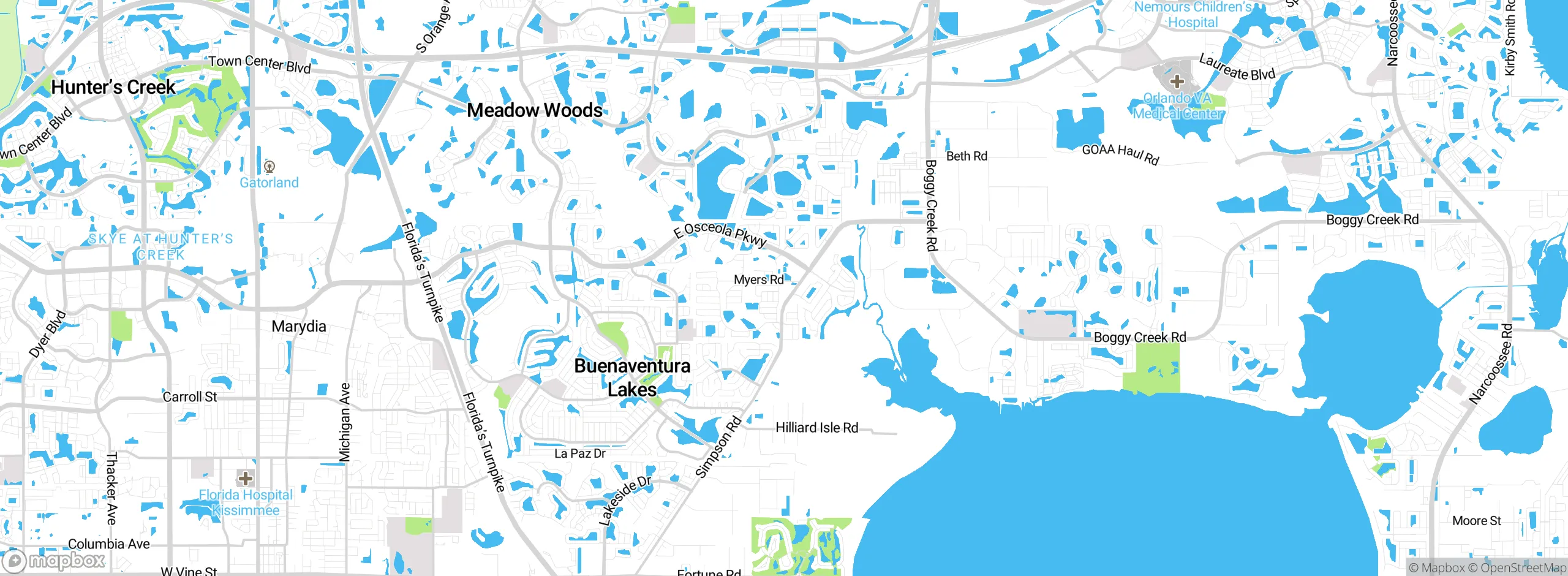 Map showing approximate location