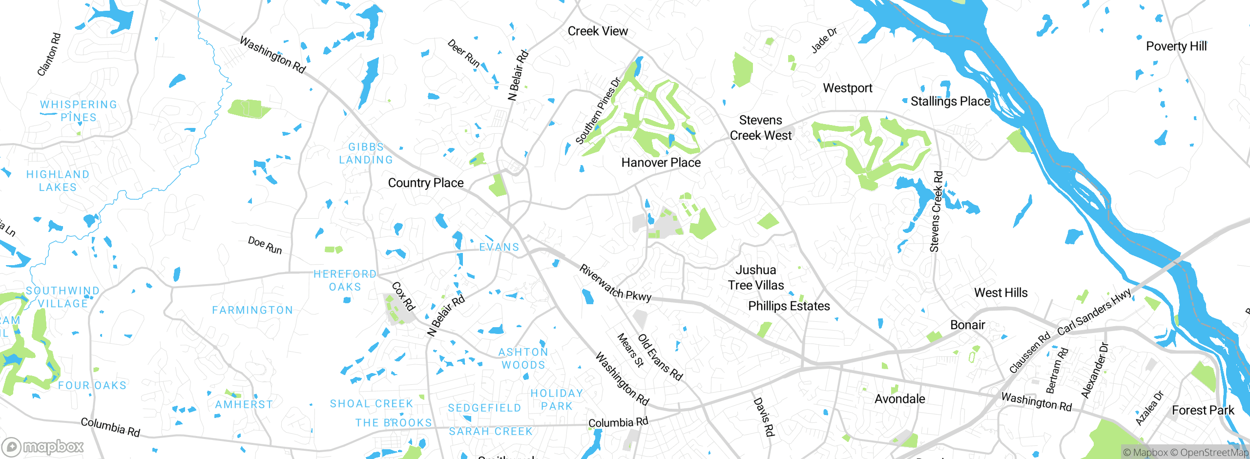 Map showing approximate location