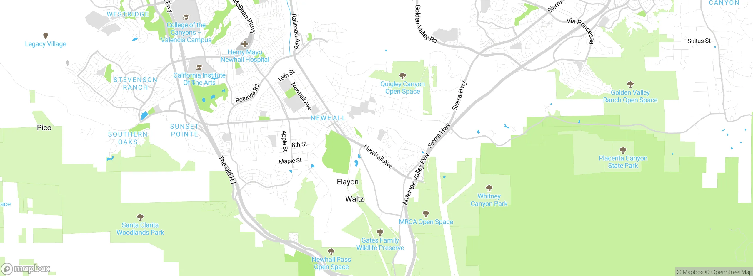 Map showing approximate location