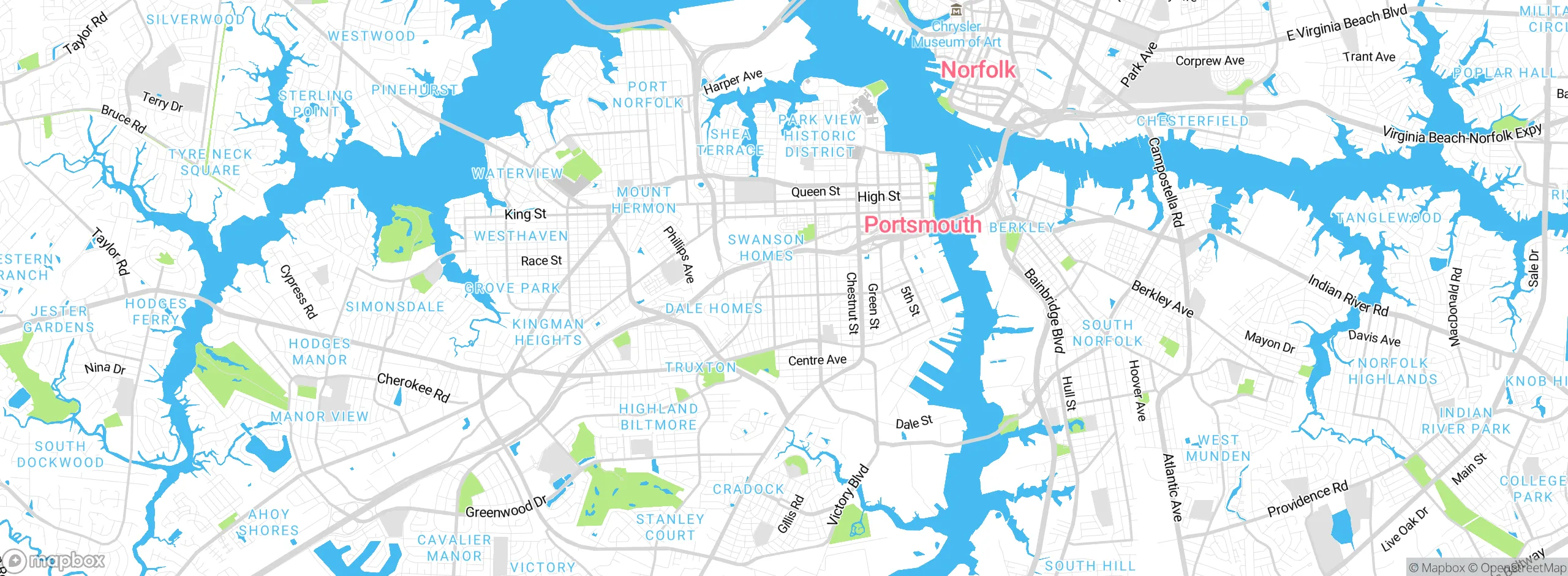 Map showing approximate location