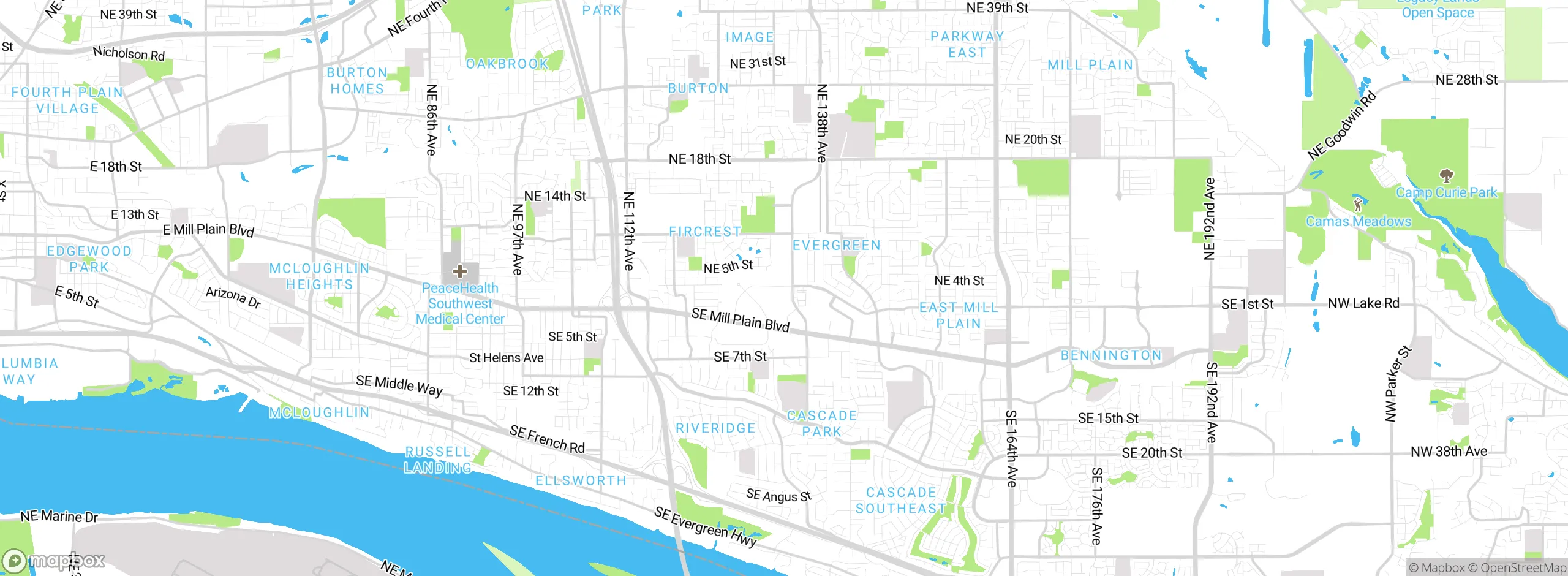 Map showing approximate location