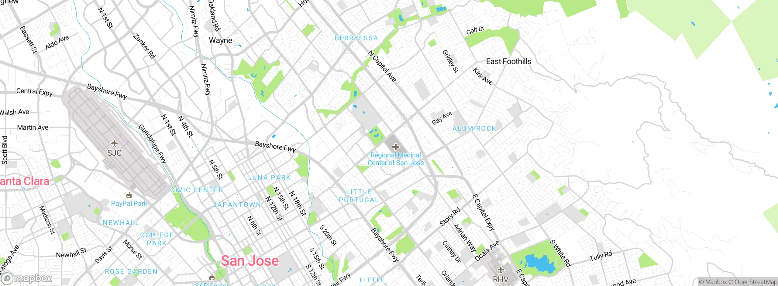 Map showing approximate location