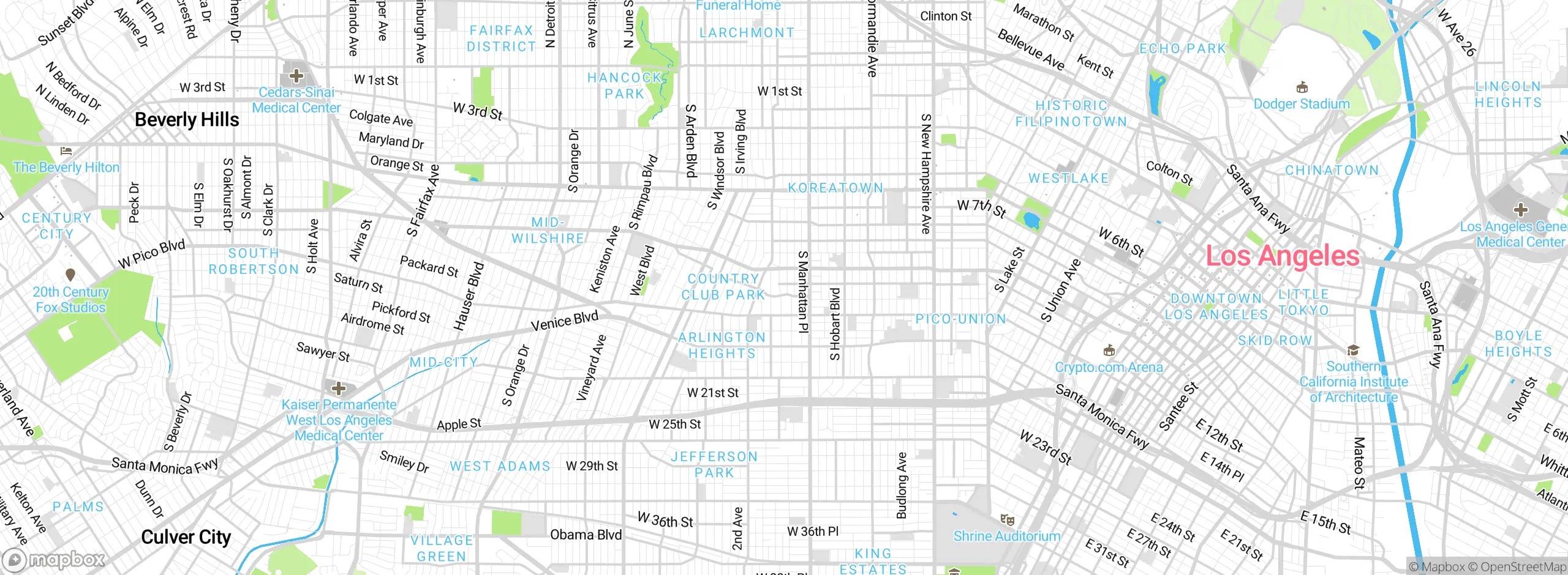 Map showing approximate location