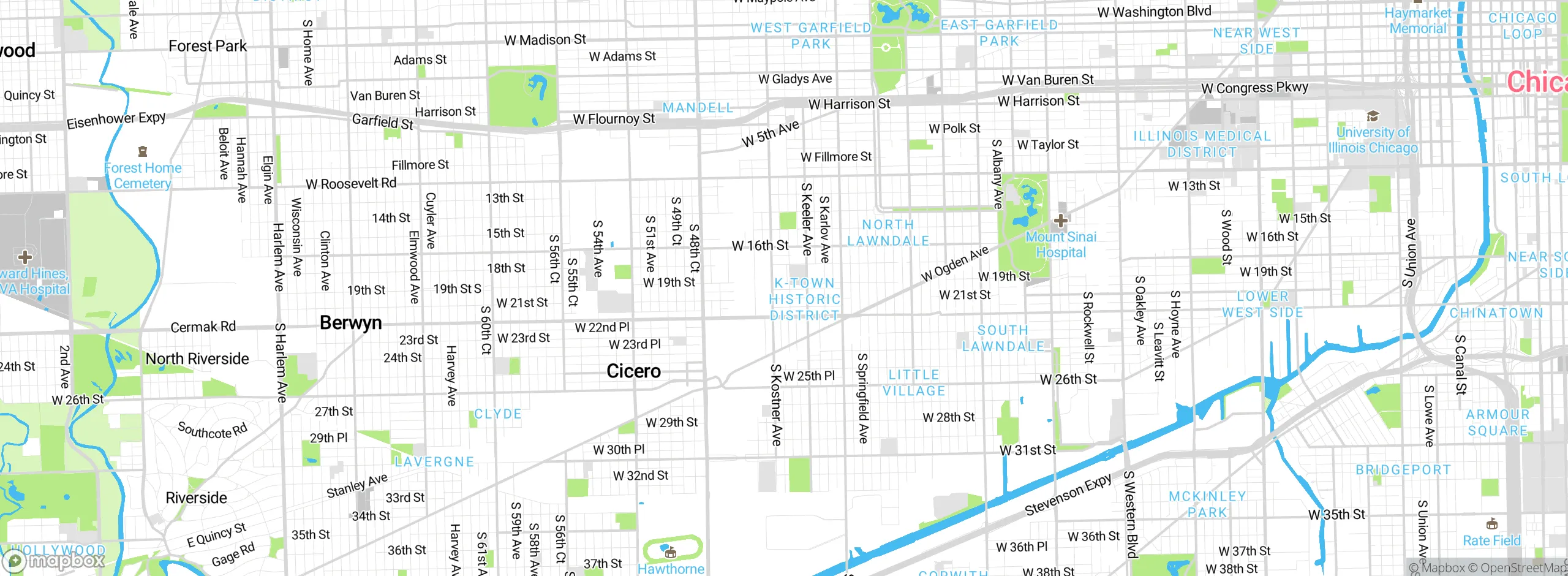 Map showing approximate location