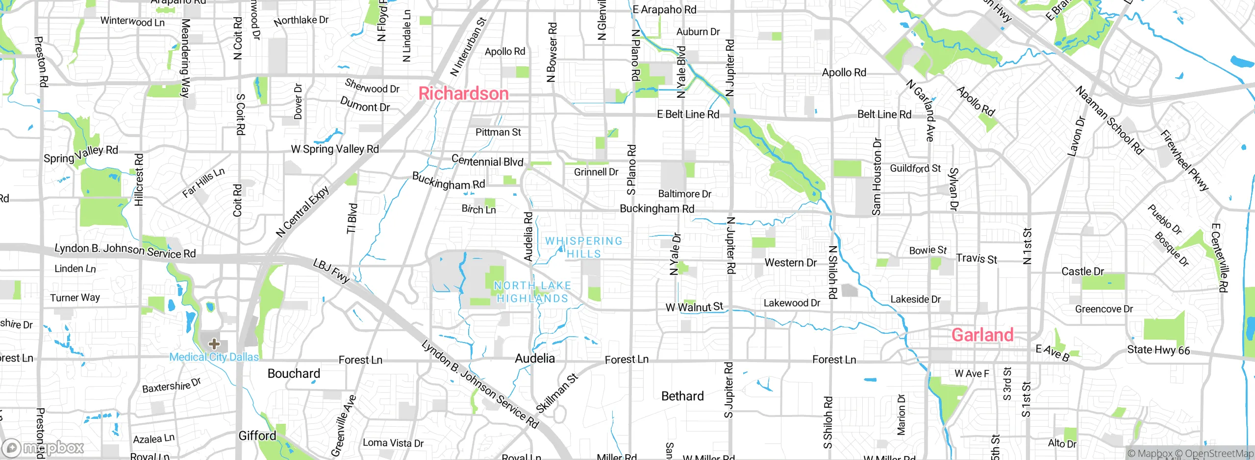 Map showing approximate location