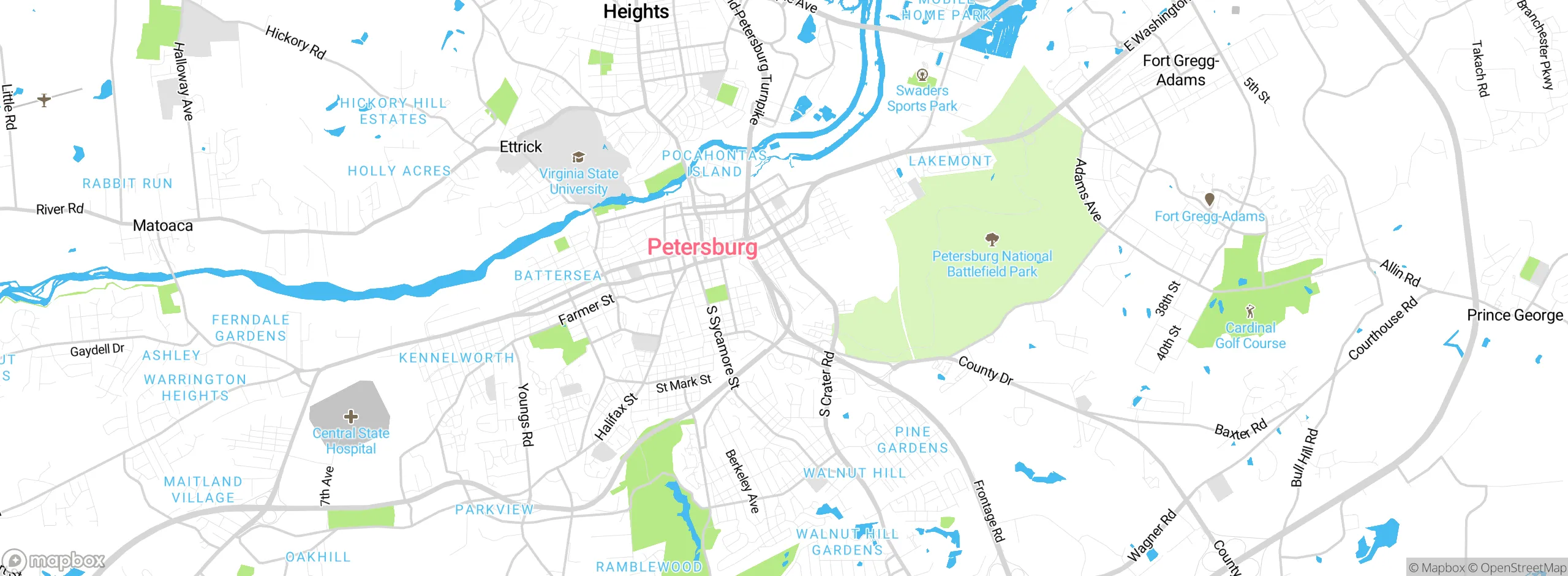 Map showing approximate location