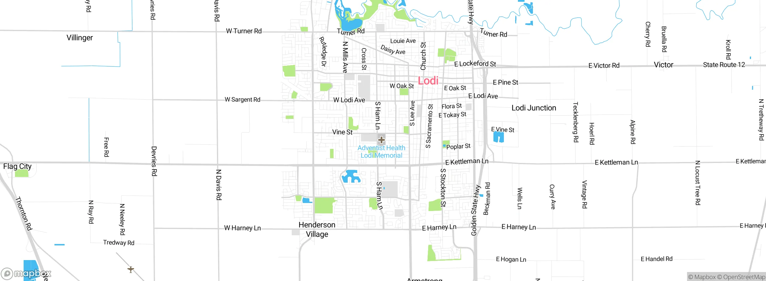 Map showing approximate location