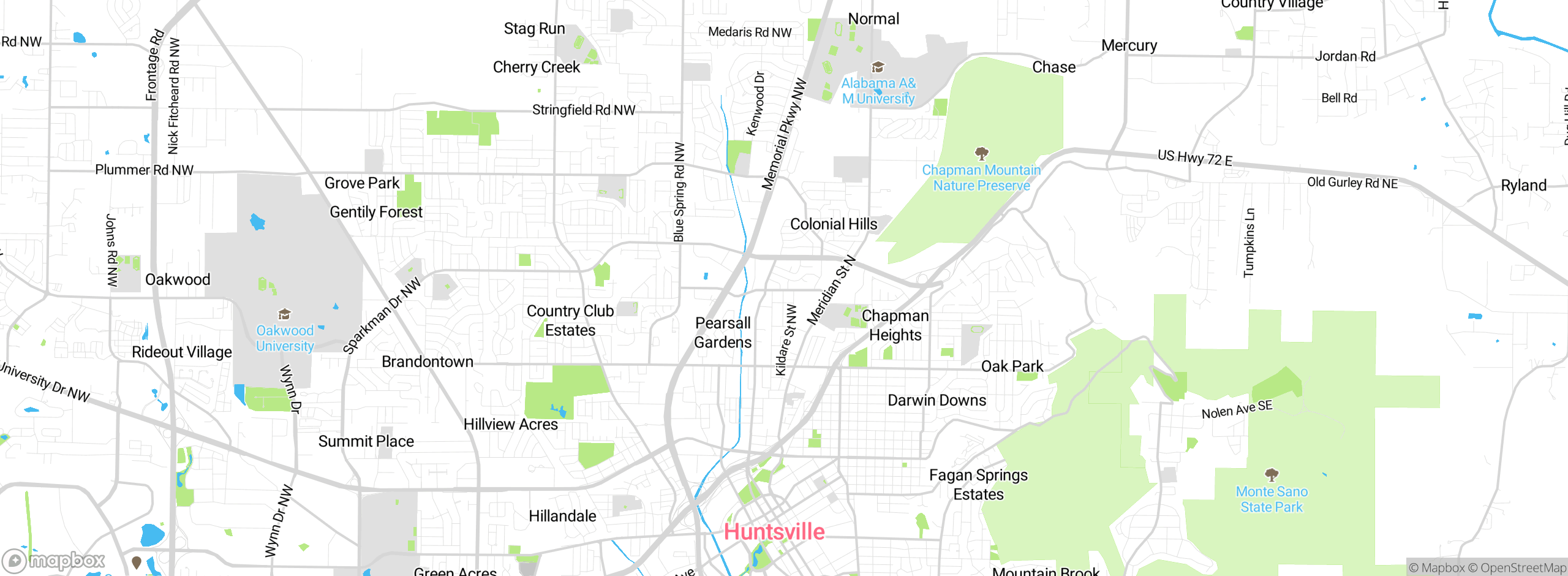 Map showing approximate location