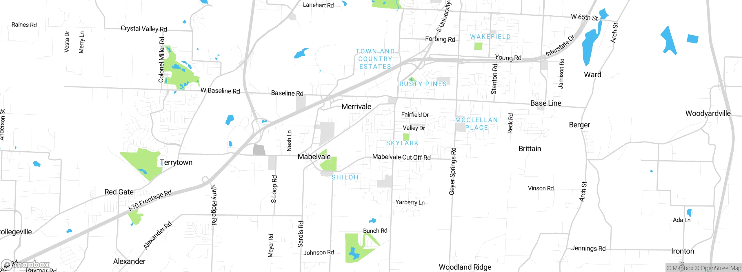 Map showing approximate location