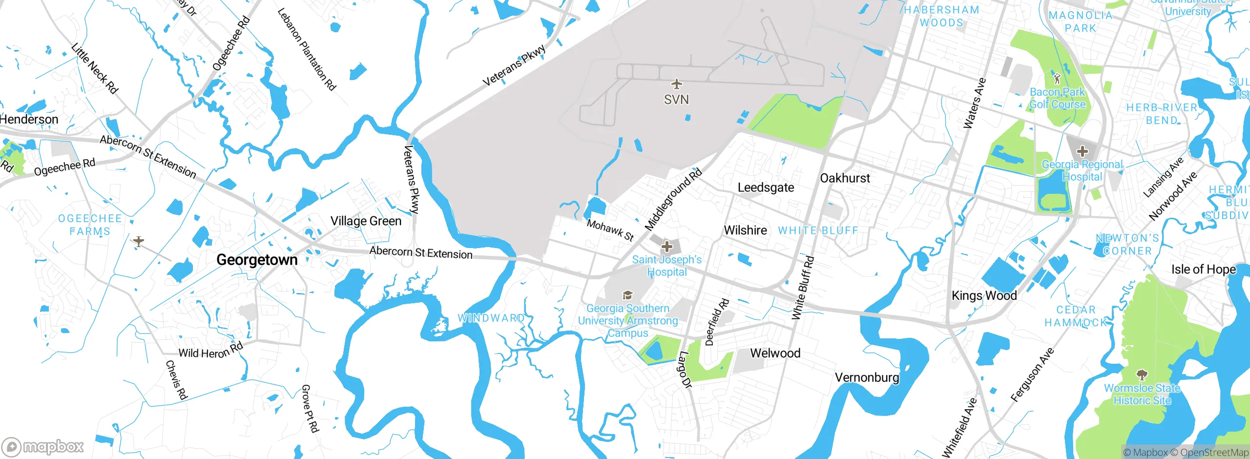 Map showing approximate location