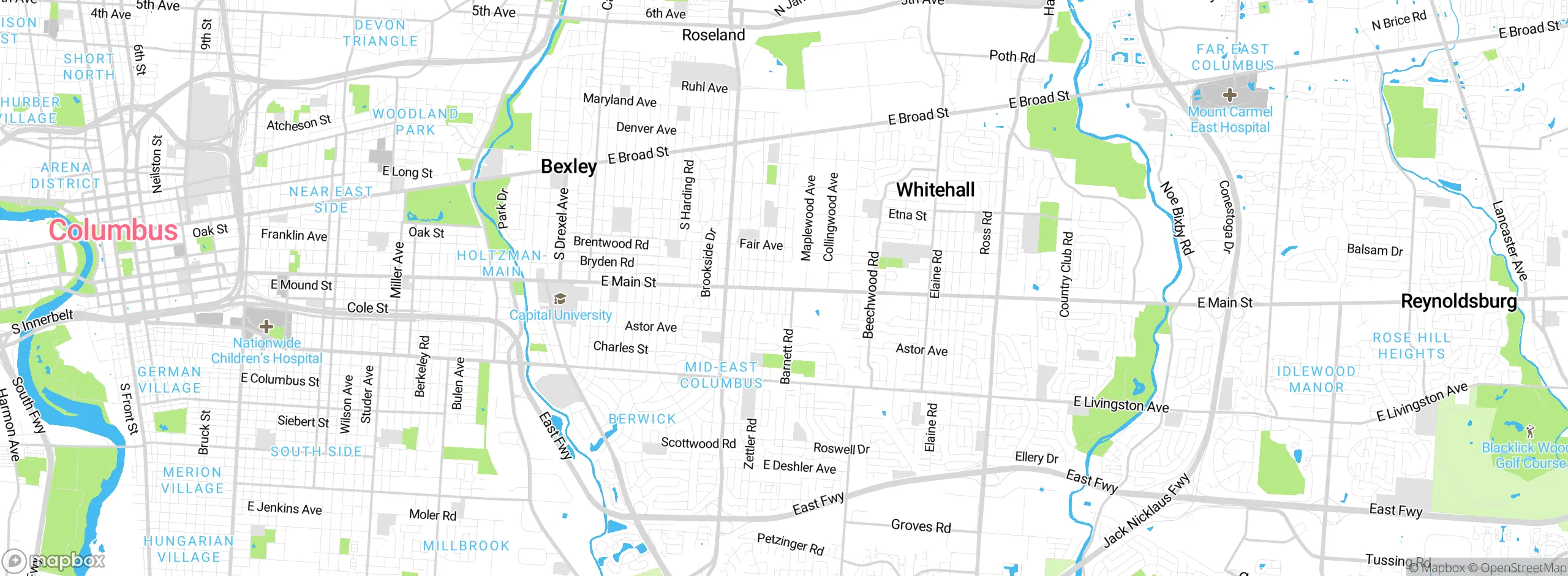 Map showing approximate location