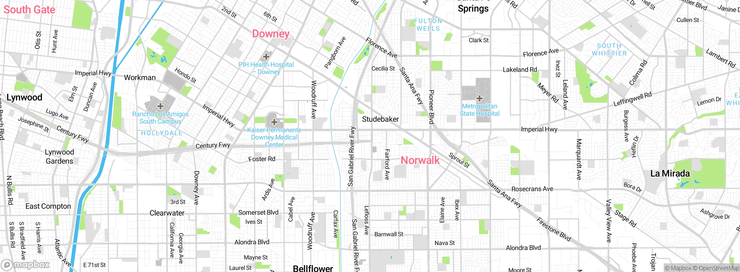 Map showing approximate location