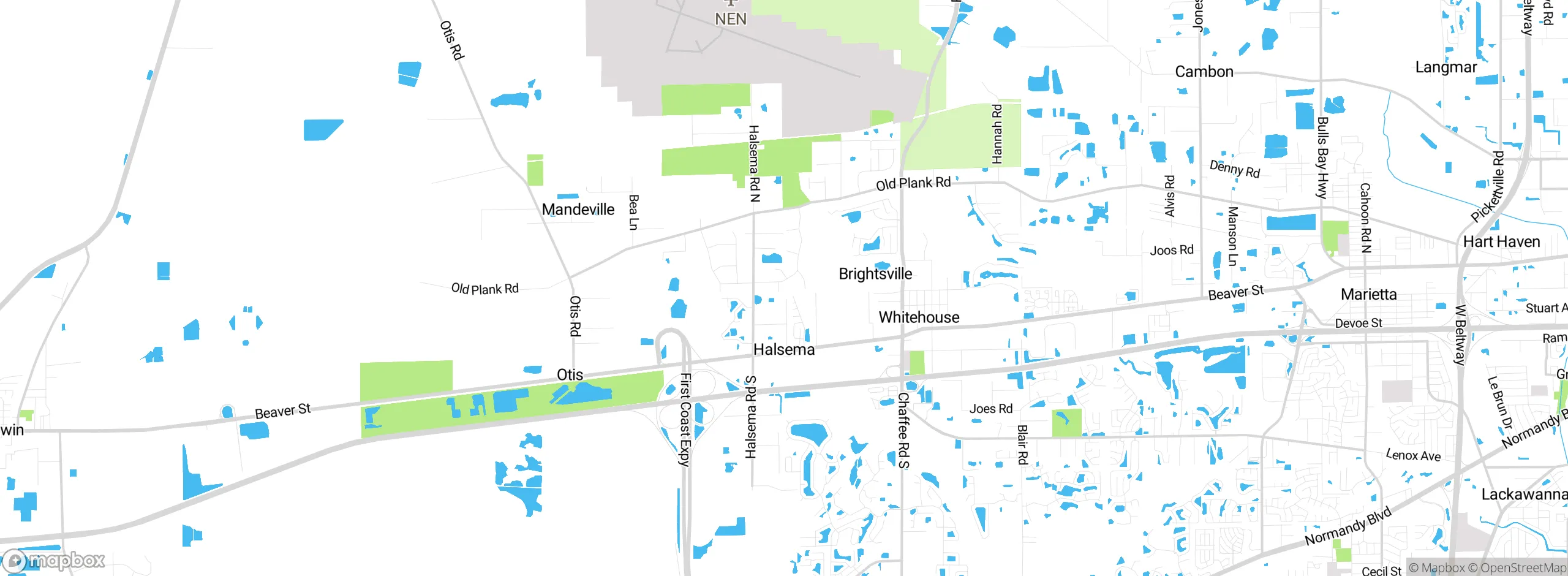 Map showing approximate location