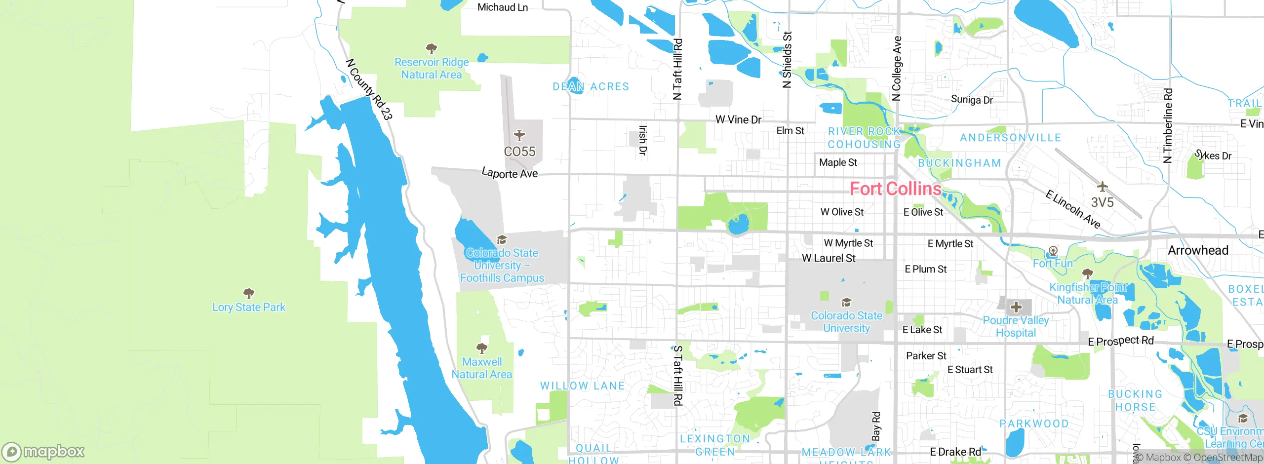 Map showing approximate location